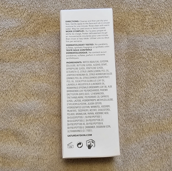 Saturday Skin Rub a dub Refining peel gel NIB - Picture 3 of 3